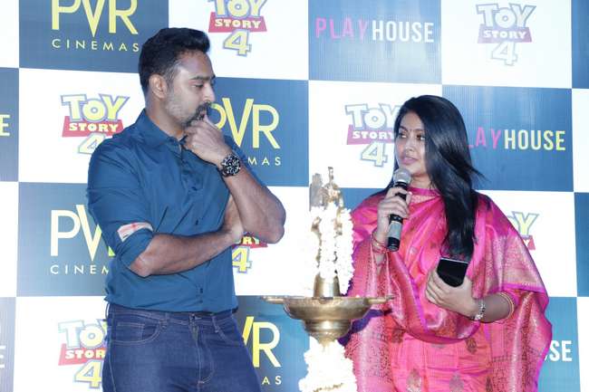 Sneha and Prasanna in New PVR Cinemas Inauguration at ECR Stills